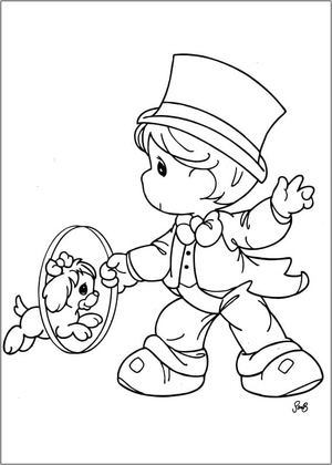 Precious Moments Coloring Page