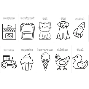 Easy Preschool Coloring Page
