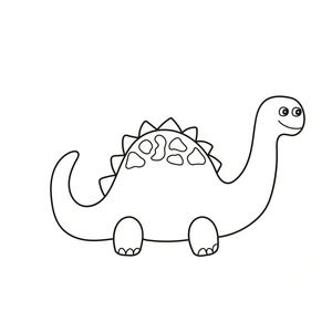 Preschool of the Smiling Dinosaurs Coloring Page