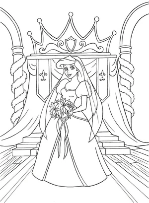 Princess Ariel Coloring Page