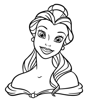 Princess Portrait Coloring Page