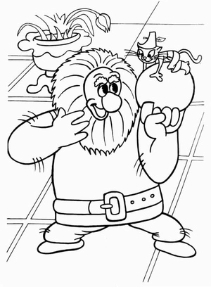Ogre Castle Cat Coloring Page