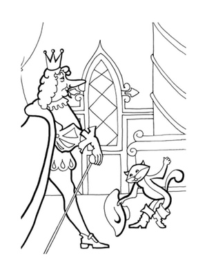 Puss in Boots and the King