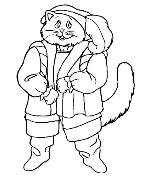 Puss in Boots with a Feathered Hat