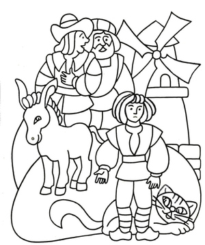 The Cat and the Donkey in Front of the Mill