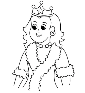 Printable Queen Coloring Page Coloring Page
