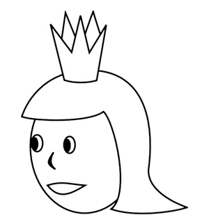 Queen in a Minimalistic Style