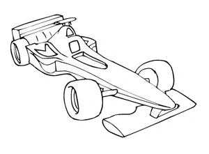 Race Car Formula 1 Coloring Page
