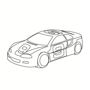 Race Car Number 9