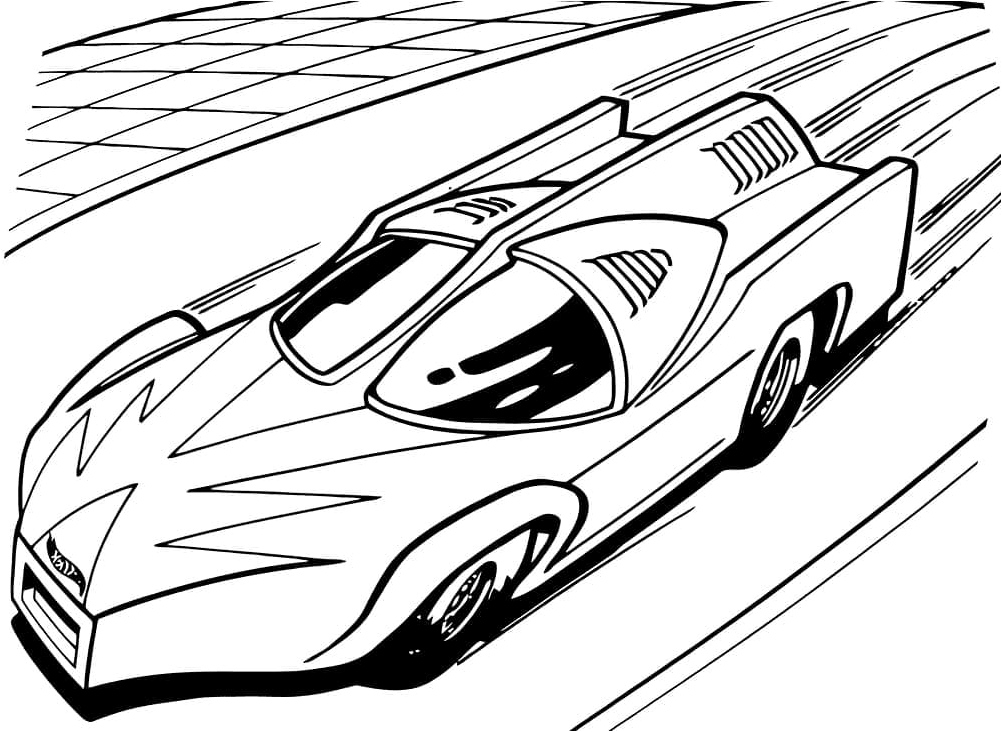 Super Race Car - Racer Extraordinaire Coloring Page