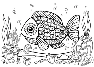"Radiant Rainbow" Coloring Page