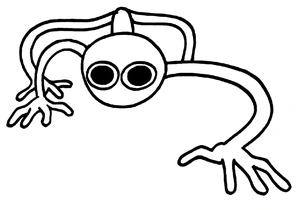 Free Purple Rainbow Friends Coloring Page