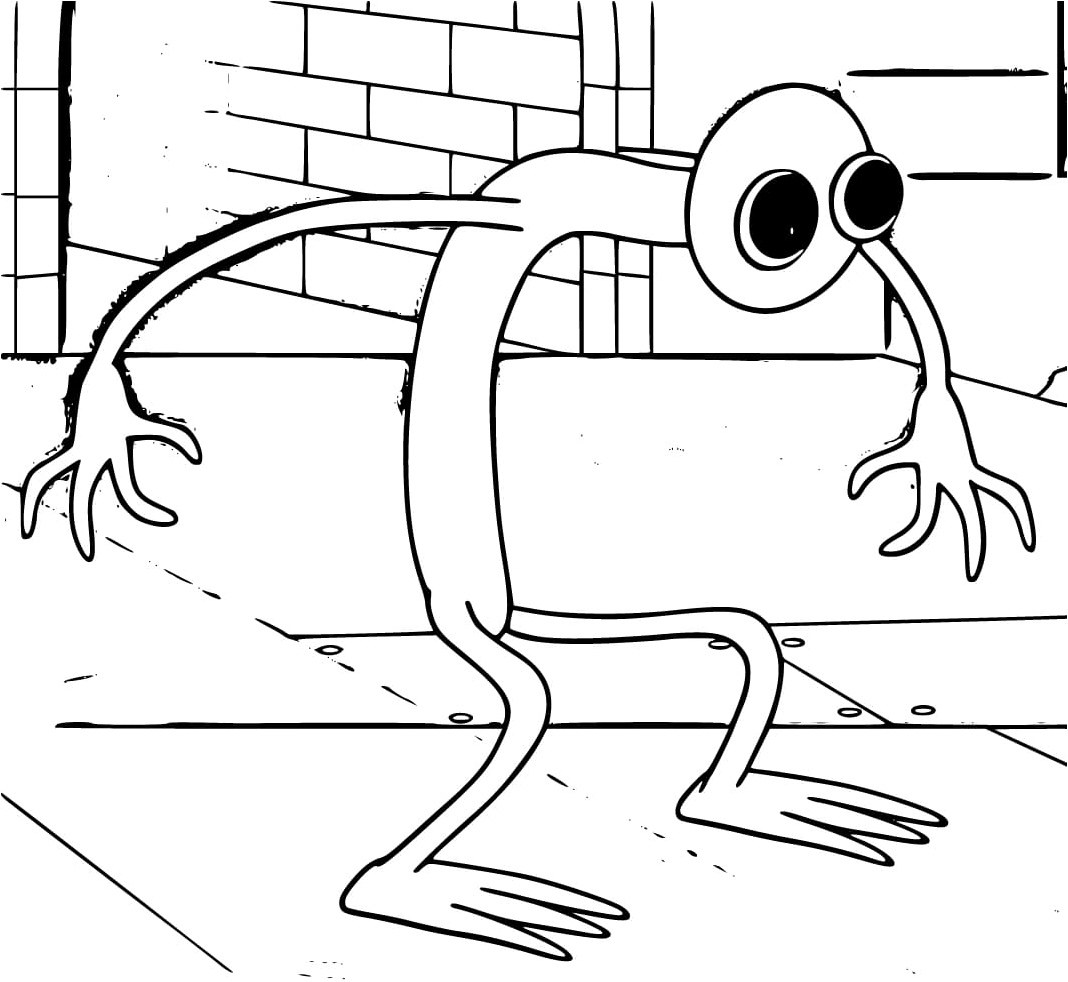 Purple Pals Coloring Page