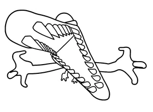 Spooky Orange Rainbow Pals Coloring Page