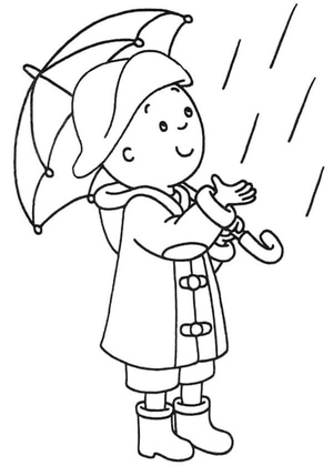 The boy is checking to see if the rain has stopped. 

I hope this better aligns with your needs! Let me know if you need any more help.
