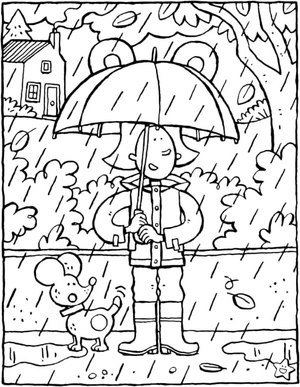 The City was Enveloped in Heavy Rain.