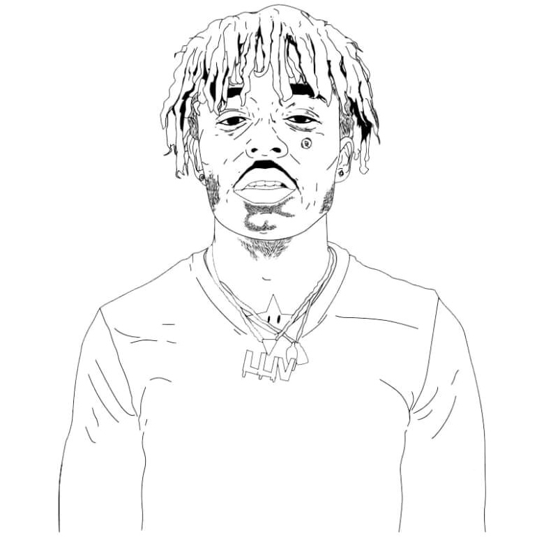 Featuring Trendy Dreadlocks Hairstyle Coloring Page