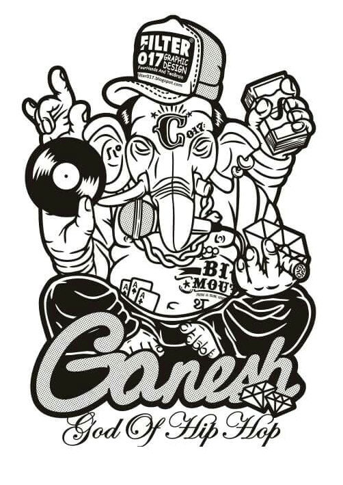 Hip Hop Design Coloring Page