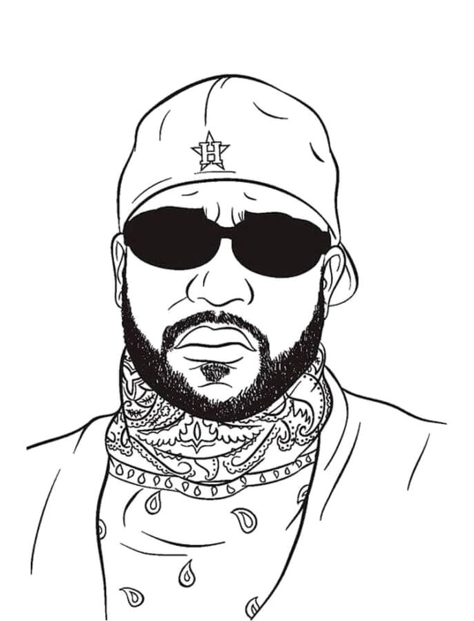 Scarf Wrapped Around My Neck Coloring Page