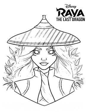 Raya the Cool Coloring Page