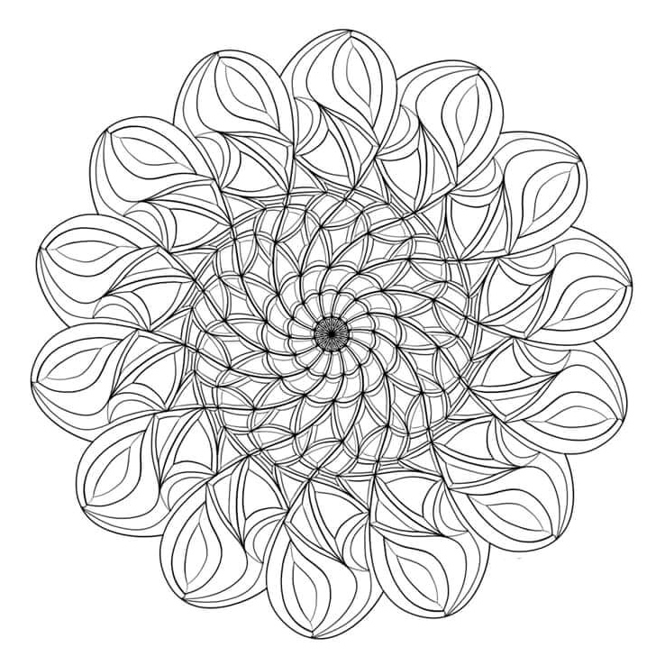 Calm and Tranquil Coloring Page