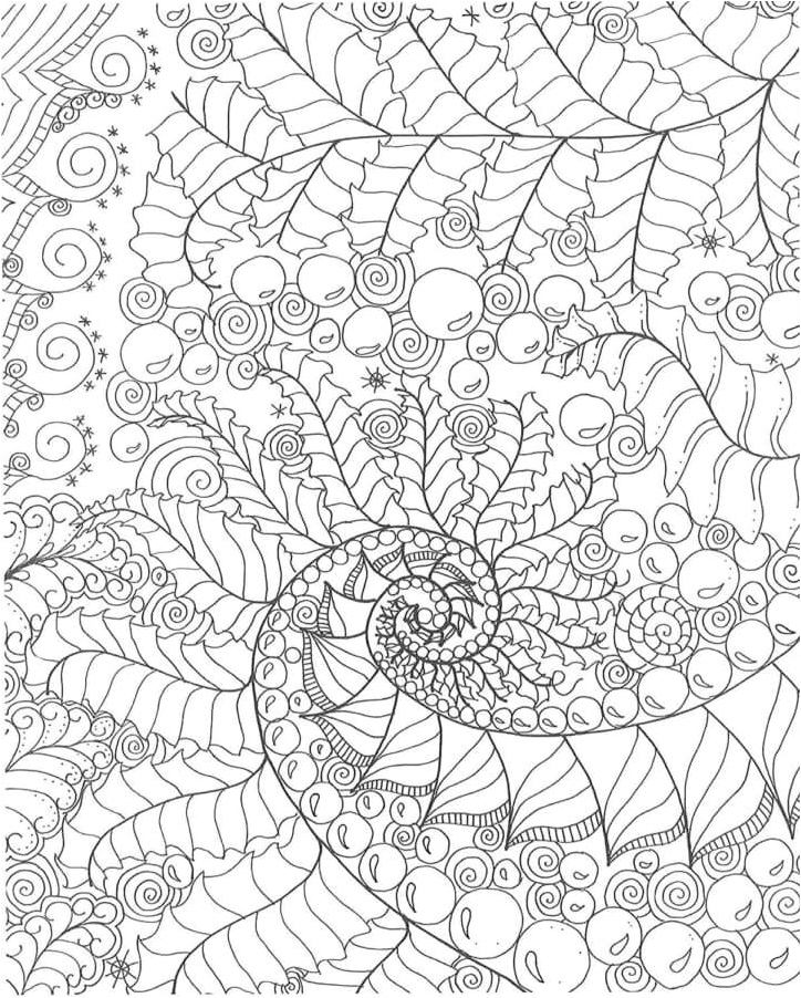 Figure Resting peacefully Coloring Page