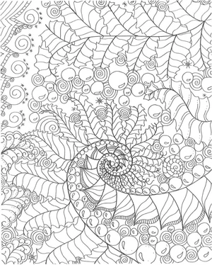 Figure Resting peacefully Coloring Page