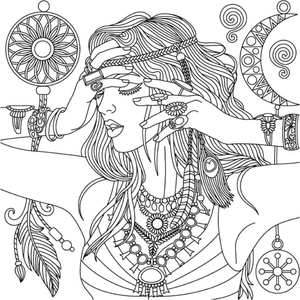 Girl Relaxing Portrait