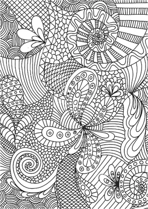 Incredible Relaxation Coloring Page