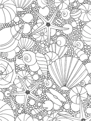 Relaxing Ocean Floor Coloring Page