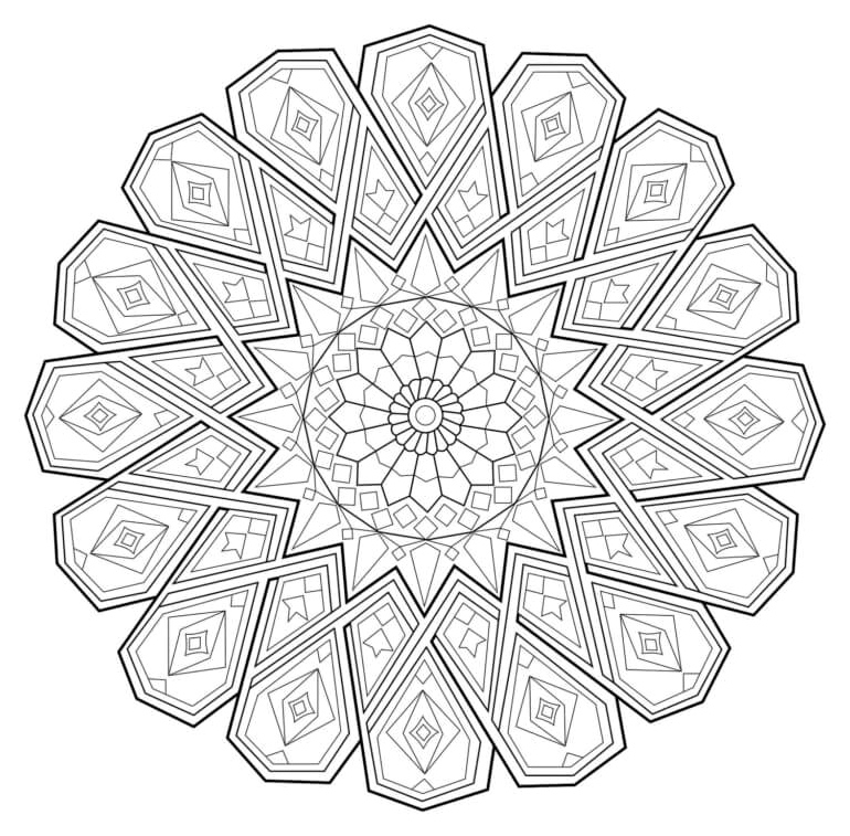 Simply Relaxing Coloring Page