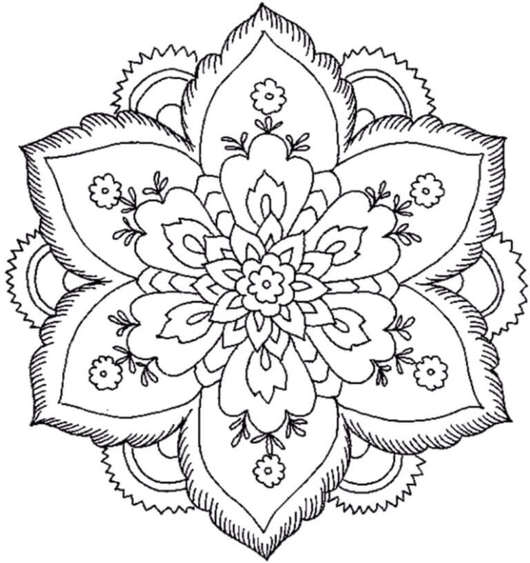 Soothing Printable Pictures Coloring Page