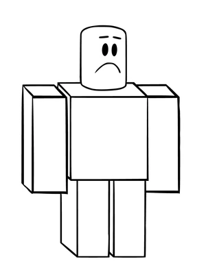 Beginner Character in Roblox Coloring Page