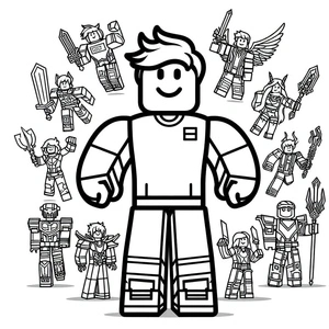 Cool Roblox Coloring Page