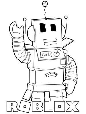 Roblox Robot Coloring Page