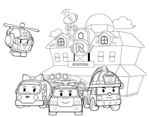 Characters from Robocar Poli