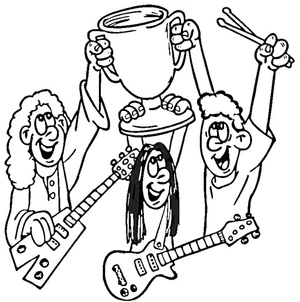 Rock Band Coloring Page