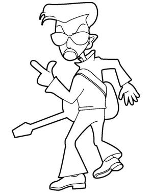 Rock Star Jam Coloring Page