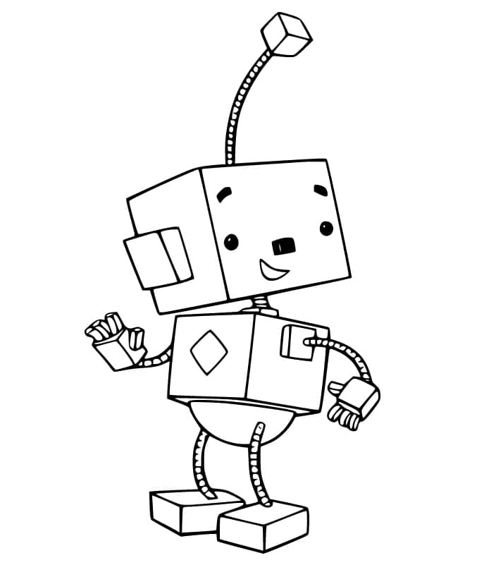 Billy Bevel from the show Rolie Polie Olie Coloring Page