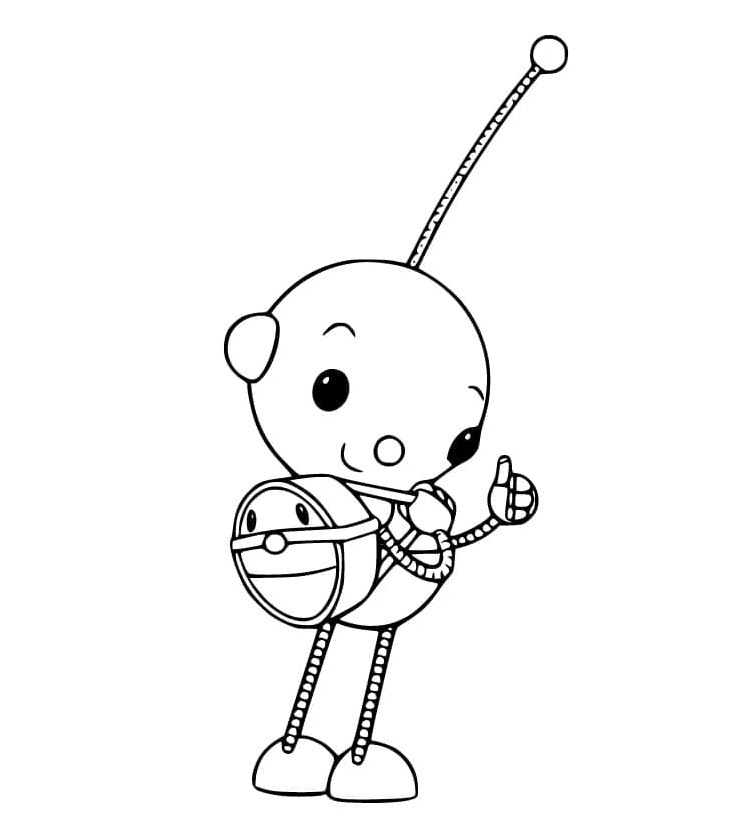 Joyful Ollie Polie Coloring Page