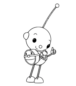 Joyful Ollie Polie Coloring Page