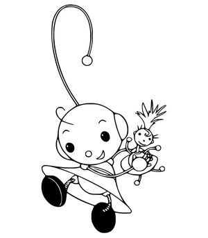 Joyful Zoey Polie Coloring Page