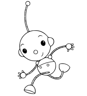 Kind Olie Polie Coloring Page
