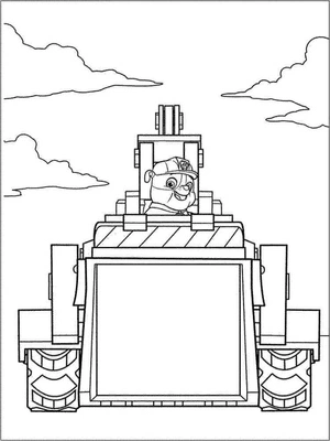 Sweet Rubble Coloring Page