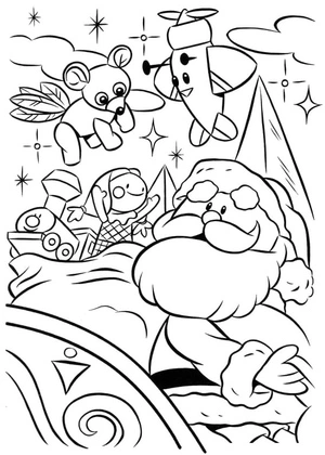 Christmas Coloring Fun with Rudolph Coloring Page