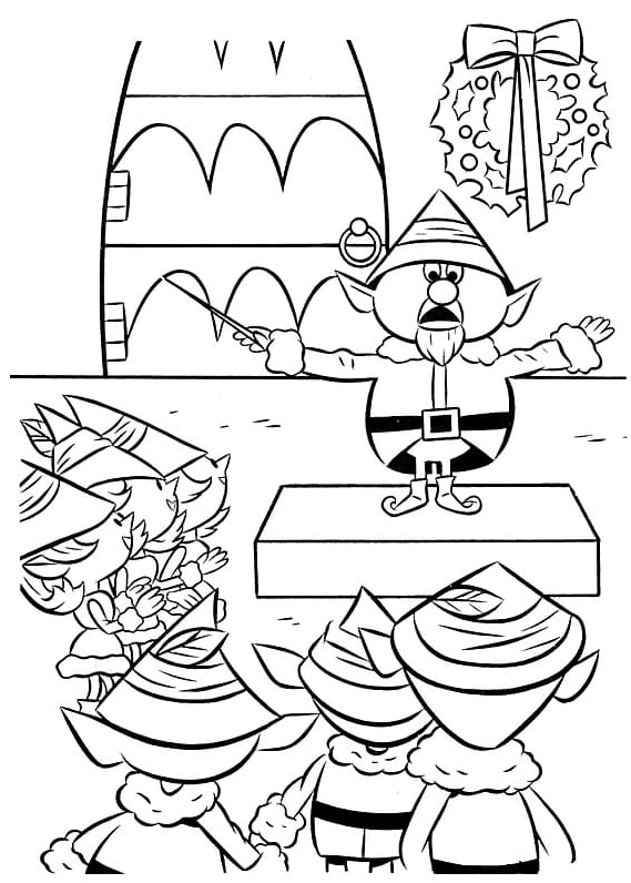 Free Rudolph Coloring Page