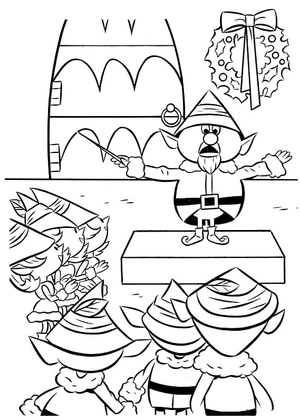 Free Rudolph Coloring Page