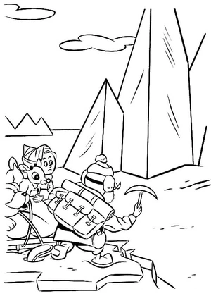 Image of Rudolph Coloring Page