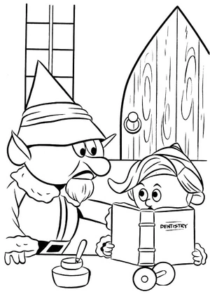 Rudolph the Red-Nosed Reindeer Coloring Page Coloring Page