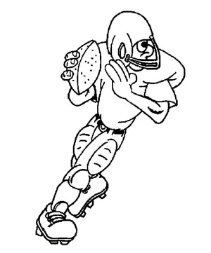 A person playing rugby Coloring Page